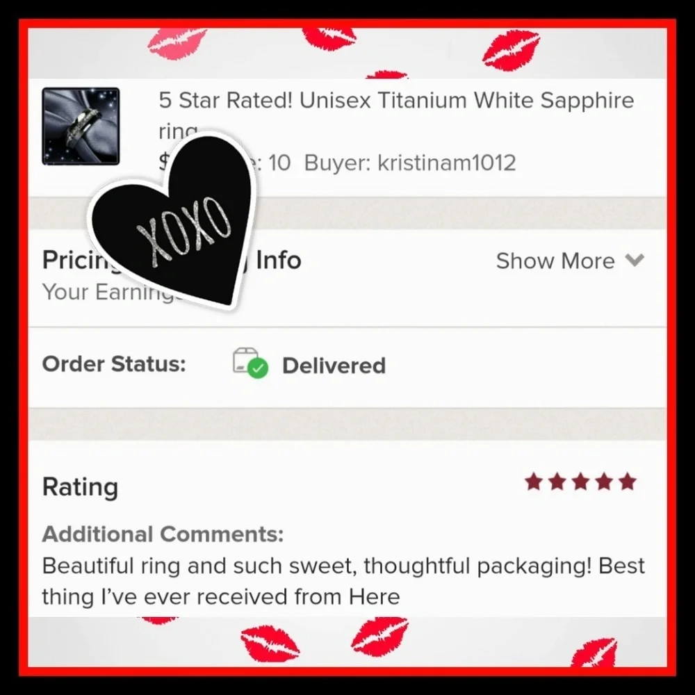 Titanium ✦ White Sapphire Eternity Band ✦ Solid Titanium Unisex Ring NWT - Picture 4 of 8